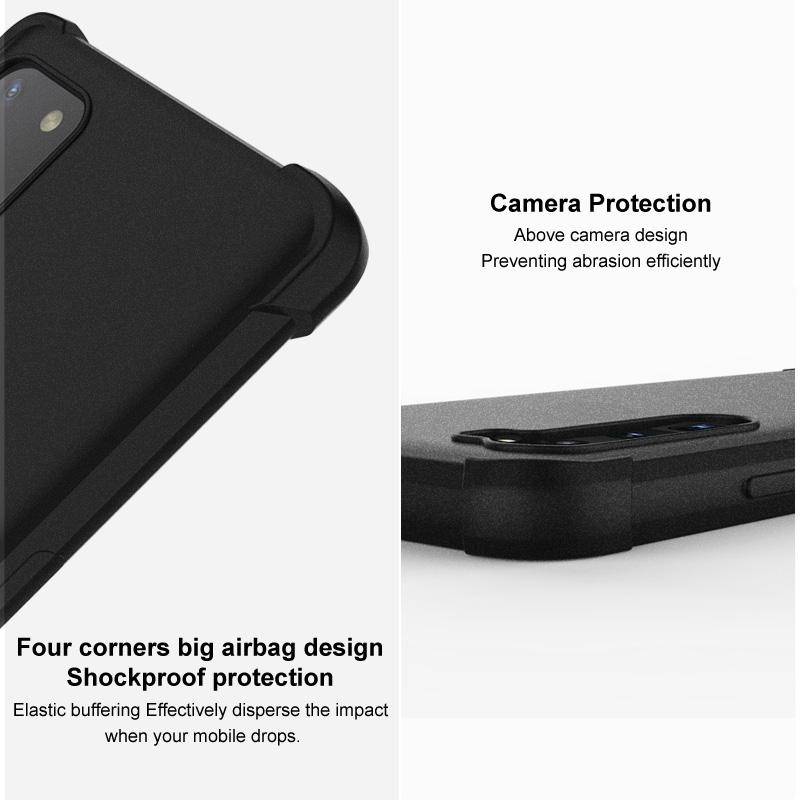 IMAK Для Xiaomi Redmi A3 4G/Poco C61 4G Чехол из ТПУ Матовый Чехол для телефона Защита углов с воздушной подушкой