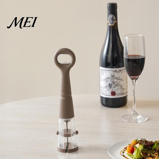 Kitchen Accessories for Dining Table Air Pressure Wine Bottle Opener, with Stainless Steel Spiral And Ergonomic Handle, Opener Red White 2 in