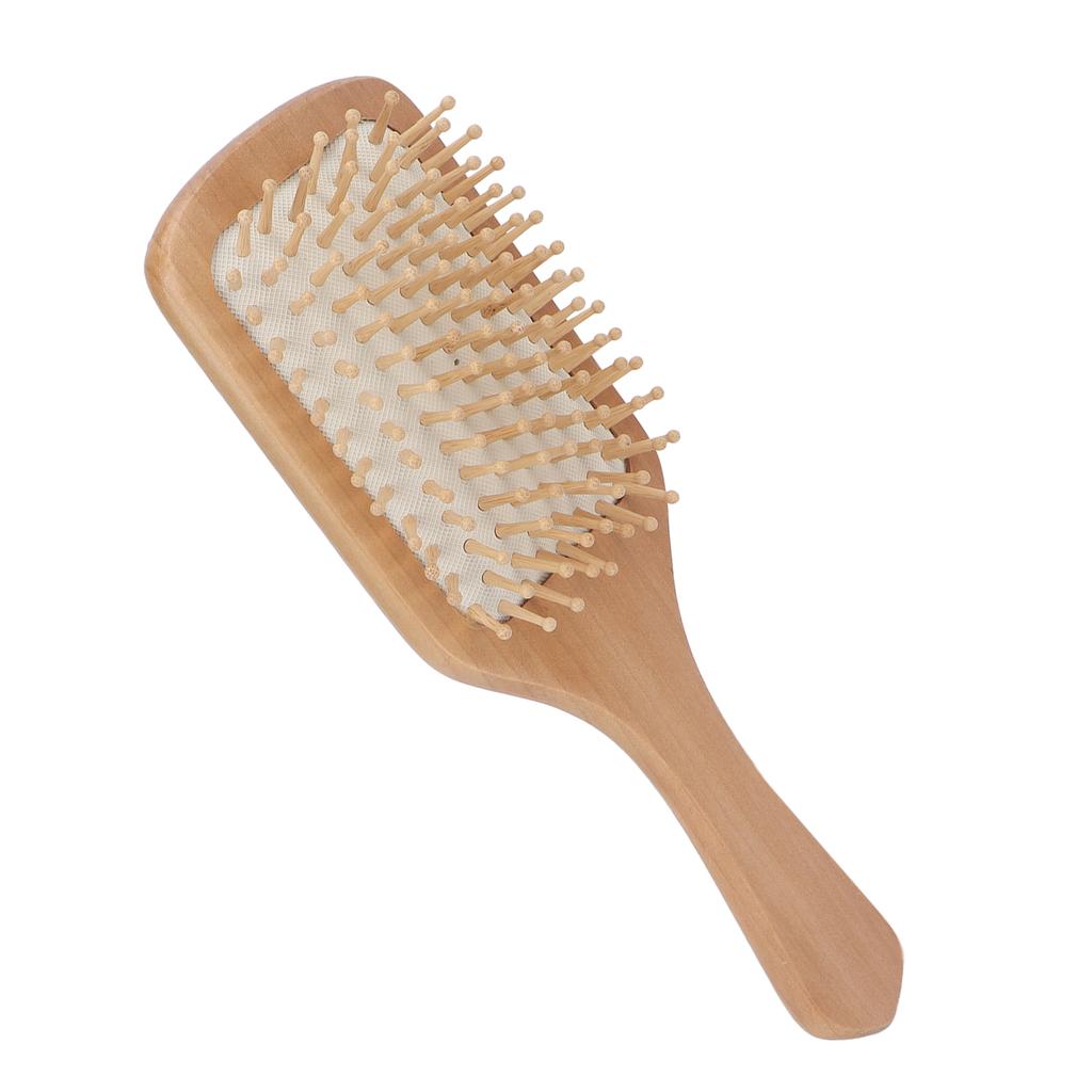 Wooden Hair Brush Portable Home Salon Ergonomic Massage Detangling Paddle Brush Hair Styling Tool