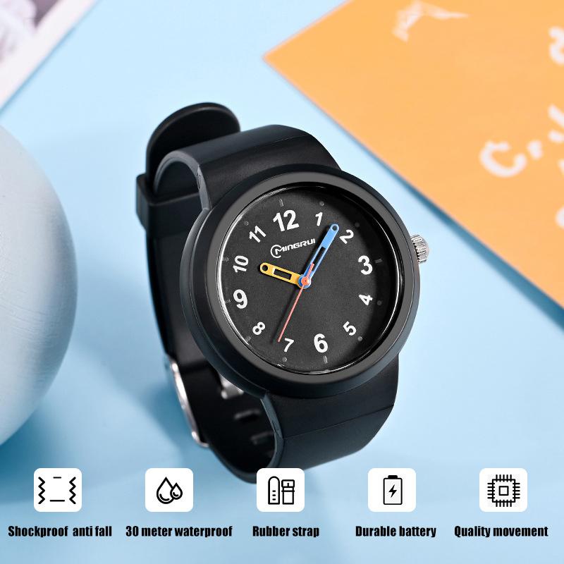 CA03 3-12 Year Old Children's Watch Fashion Simple Sports Comfortable Waterproof High Boys Girls Quality Quartz Watches