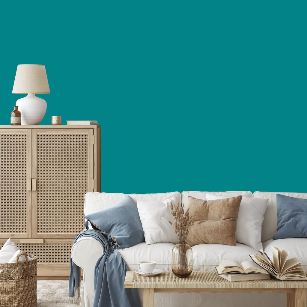 Wallpaper Solid turquoise backgrounds, subtle detail 50x1000