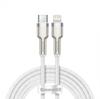 Baseus Cafule 20W USB-C To Lightning 2m Metal Charging Cable - White
