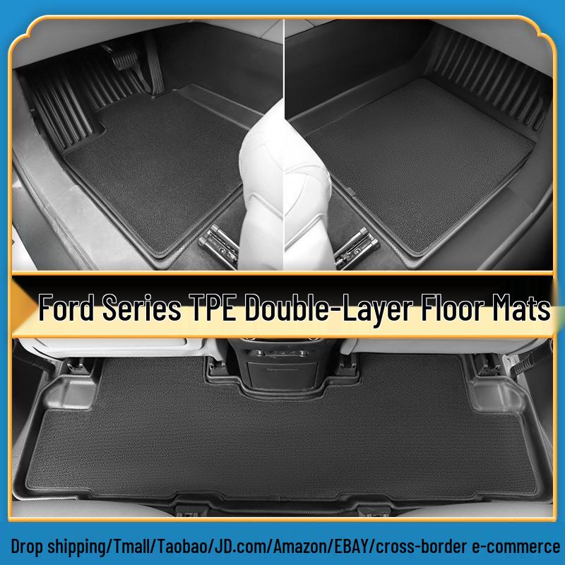 Экологичные водонепроницаемые 3D TPE коврики для пола с высокими бортиками для Ford Explorer 2020