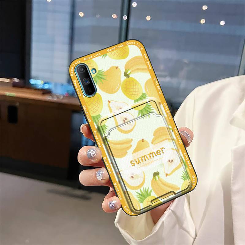 Fashion Design Durable Phone Case For OPPO Realme C3/C3i/Narz N10A Full Wrap Cute Soft Case Shockproof Card Bag Cover