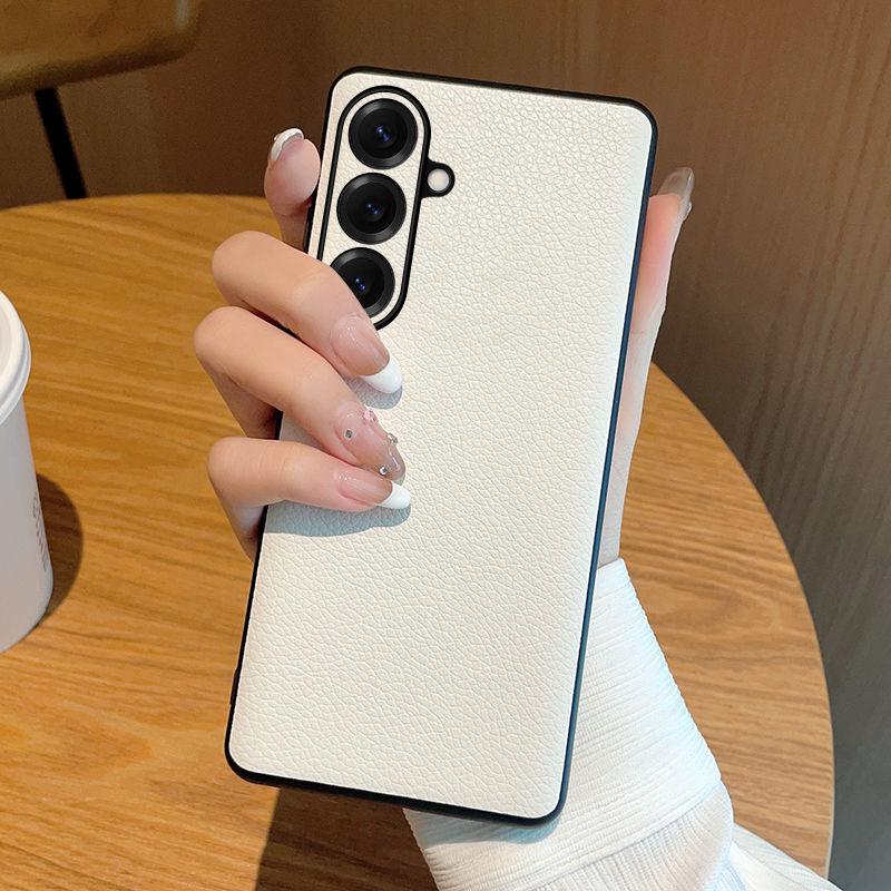 Винтажный чехол из натуральной кожи для телефона Samsung S25ultra-Crack, ударопрочный, водонепроницаемый, простой деловой, твердый чехол для Samsung S25/S25ultra/S25plus