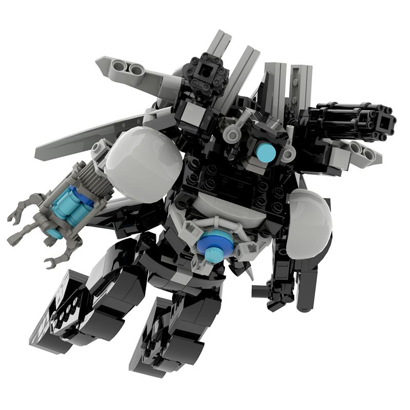 456PCS Skibidi Toilet Updated Titan Monitor Man Building Blocks Set With Hammer Mecha Model DIY Bircks Toys For Boys Christmas Gifts