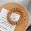 Milk Coffee Telephone Cord Hair Tie - Spring/Summer Seamless Rubber Band for Women