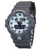 G-Shock Hidden Glow Series Аналоговые цифровые кварцевые часы с серым циферблатом и полимерным ремешком GA-700HD-8A 200M Мужские часы