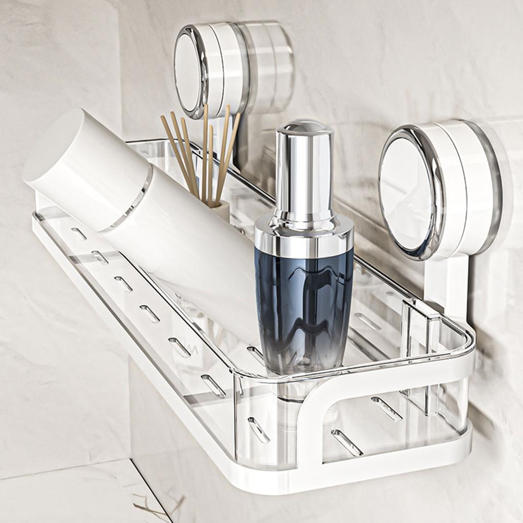 Полка для хранения на присоске для ванной комнаты Wasy Installation Органайзеры для ванной комнаты Стеллаж для хранения подходит для всех гладких стен