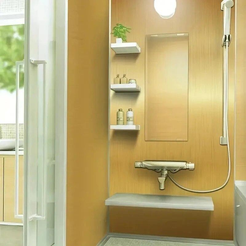 1 рулон самоклеящейся контактной бумаги с золотистой шлифовкой, обои «сними и приклей», самоклеящиеся съемные наклейки на стену, холодильник