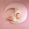 Christmas Baby Photography Set: Little White Rabbit Outfit with Props