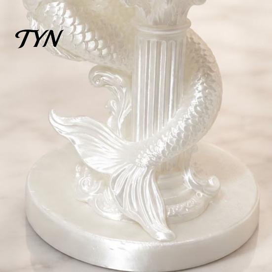 Unique Birthday Gifts for Her Mermaid Jewelry Storage Box, Decorative Seashell Trinket Tray, 3D Printing Practical Sculpture Pearlescent White