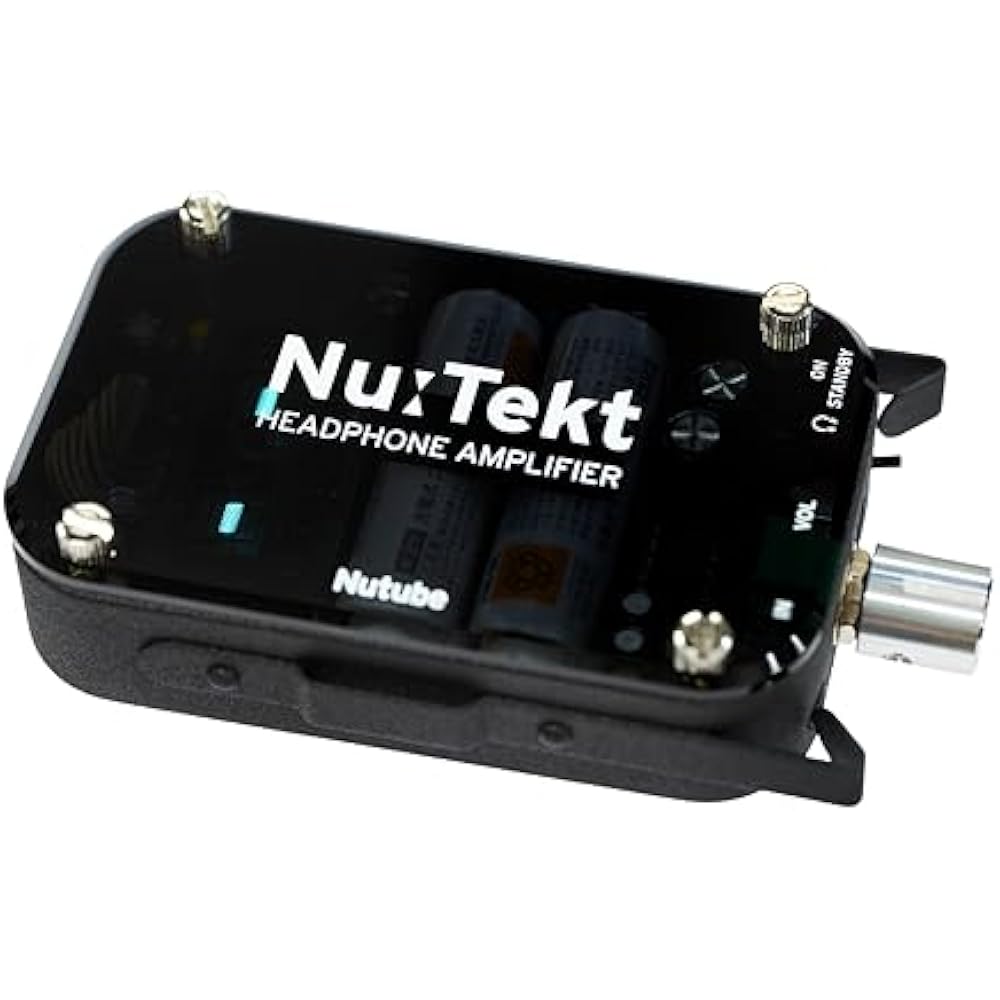 KORG Korg Nu: Tekt HA-S Headphone Amplifier Kit Headphone Amp with Nutube DAC Tube Amp Black