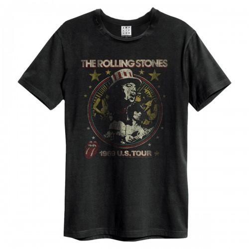 Amplified Unisex Adult US Tour 69 The Rolling Stones T-Shirt