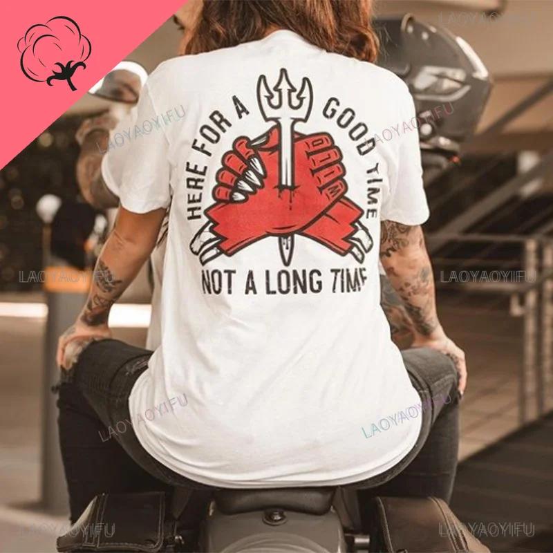 Cool Biker Drinking Beer Skull Graphic Men Cotton T - Shirts Summer Punk Rock Clothes Halloween Party Tops Ropa Hombre Camisetas