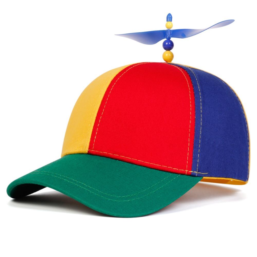 Cartoon Humorous Fun Adjustable Snapback Hat Helicopter Propeller Adventure Dad Hat Rainbow Bamboo Dragonfly Baseball Cap For Adult Kids Boy Girl