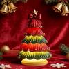 Christmas Tree Night Light Colorful Light-up Christmas Tree Xmas Table Centerpiece for Bedroom Living Room Home Festive Decor