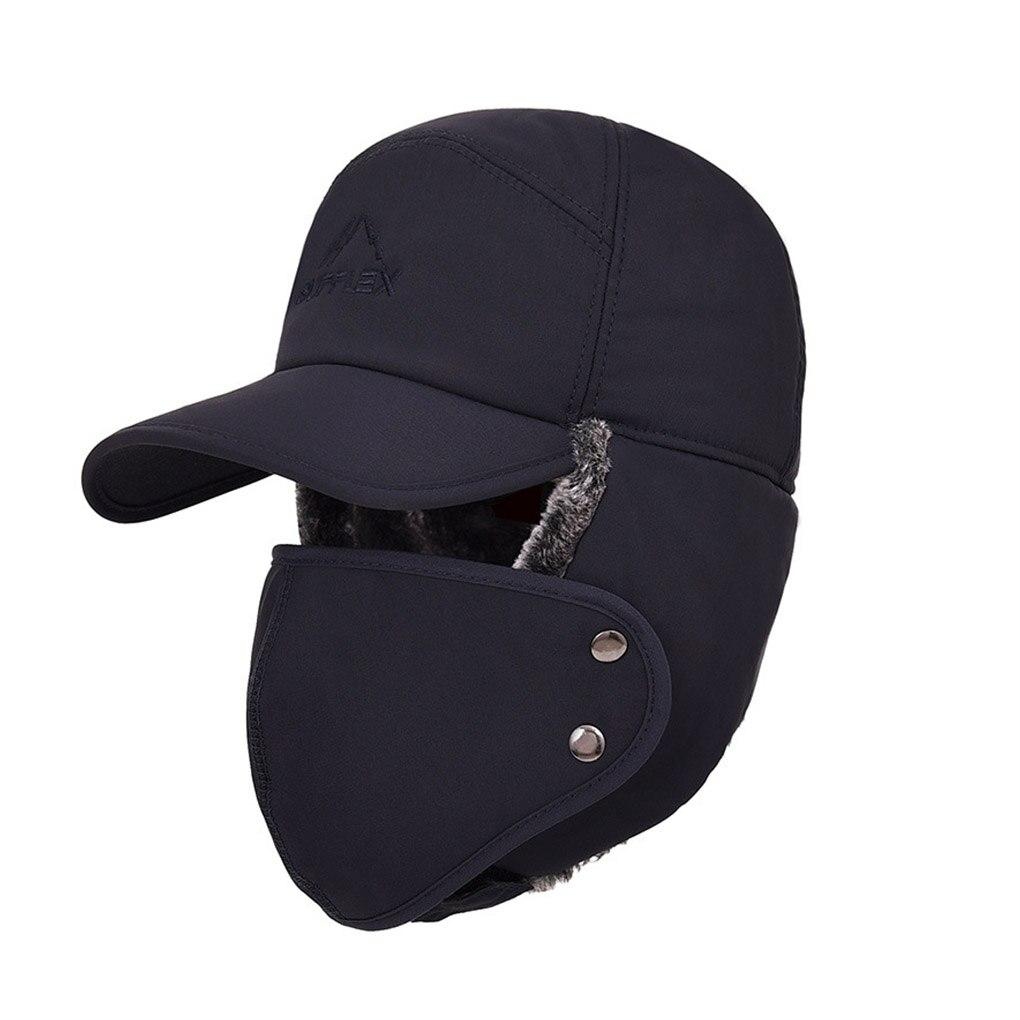 Мужская зимняя теплая шапка-ушанка для катания на лыжах и велоспорта, походная теплая водонепроницаемая шапка