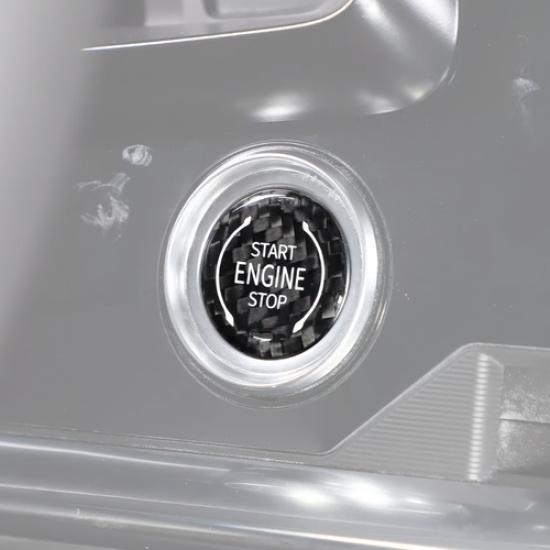 Real Carbon Fiber Engine Start/Stop Push Start Button Trim For Corvette C8 20-25