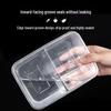 Одноразовые прямоугольные контейнеры для еды с двумя отделениями Tongyuan