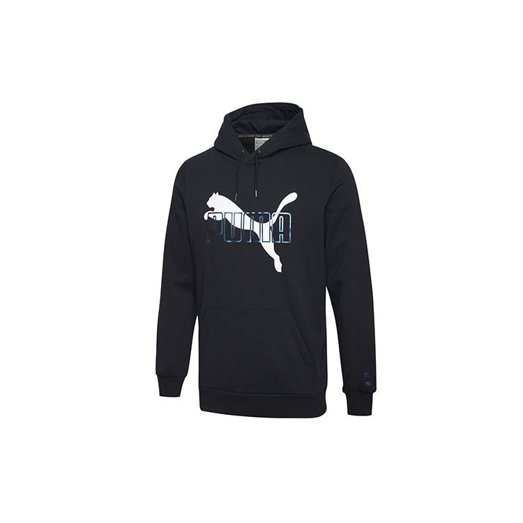 Puma Мужская толстовка с капюшоном Big Logo, черная 597873-51