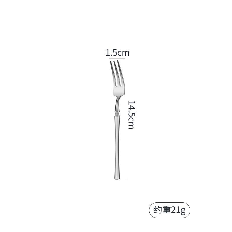 304 Stainless Steel Small Waist Knife, Fork and Spoon Thickened Bright High-end Western Food Steak Knife, Fork and Spoon Tableware Set