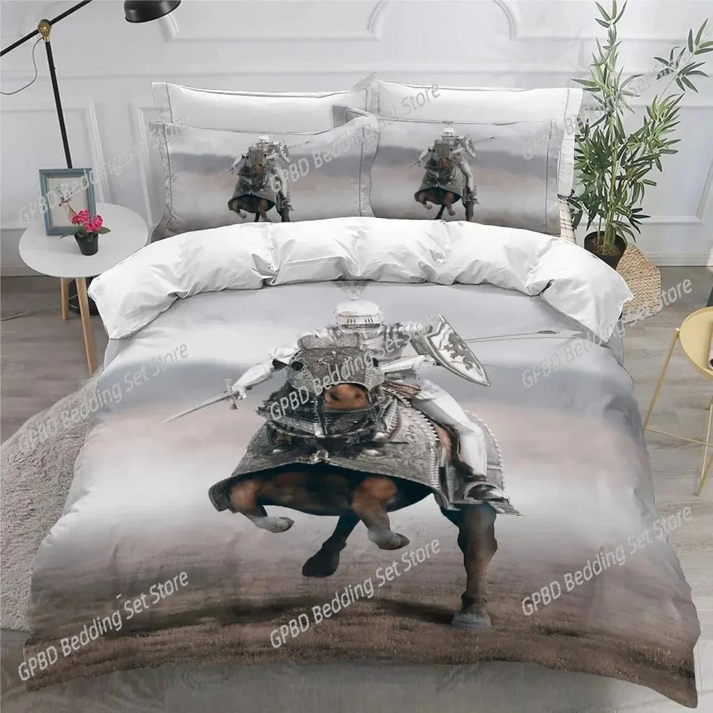 3D Print Holy Knights Bedding Set For Bedroom Soft Modern Bedspreads Comefortable Kids Duvet Cover Quilt Cover And Pillowcase