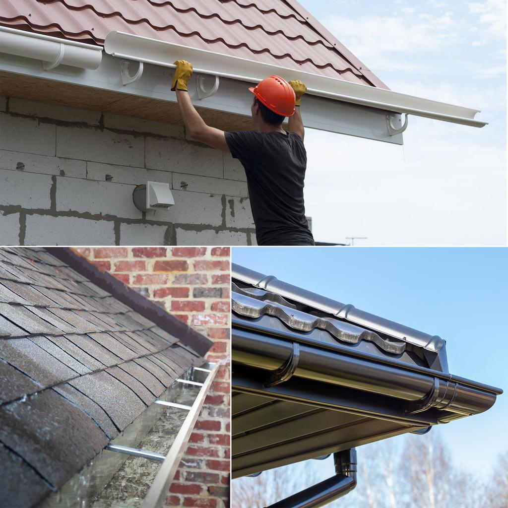 28 штук Скрытые держатели водосточного желоба 5 дюймов Портативные Прочные Кронштейны с Винтами для Обслуживания Водосточного Желоба K Styles Домашнее Использование