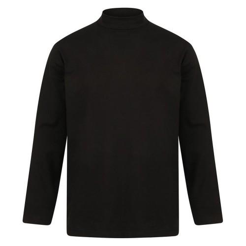 Henbury Mens Roll Neck Long-Sleeved Top