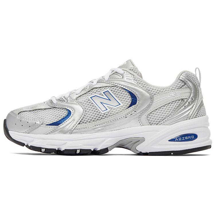 New Balance 530 Light Grey Silver Blue Unisex Sneakers MR530BS