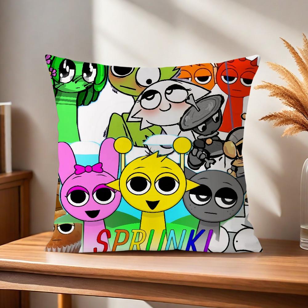 Мягкая наволочка S-Sprunki Игровая Для Дивана Гостиной Домашнего Офиса Декор Защитные Чехлы I-Incredibox Без Подушки