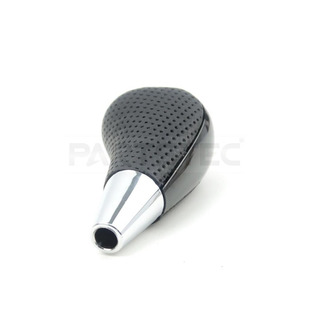 MOTOR POWER Shift Piano 8mm Black Perforated Direct Replacement Glossy Gate Compatible Knob, Black, Diameter, PVC, Leather, Type, Black, Type, AT/CVT,