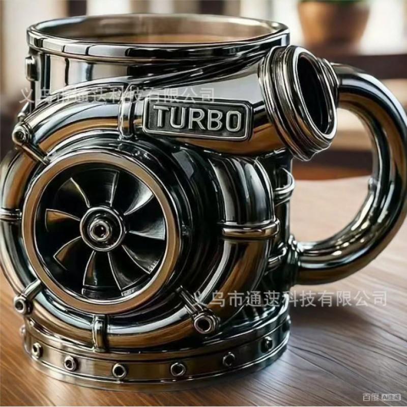 Resin Shark Coffee Mug Novelty Desk Decor Collectible Figurine Gift Men Women Office Home
