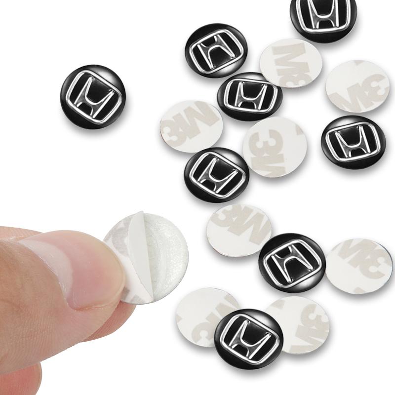 fxcp3 5/10Pcs Aluminium Metal Car Key Badge Stickers For Honda Civic FIT Accord Prelude CRV 5th City CRZ CRX Jazz HRV Pilot Odyssey