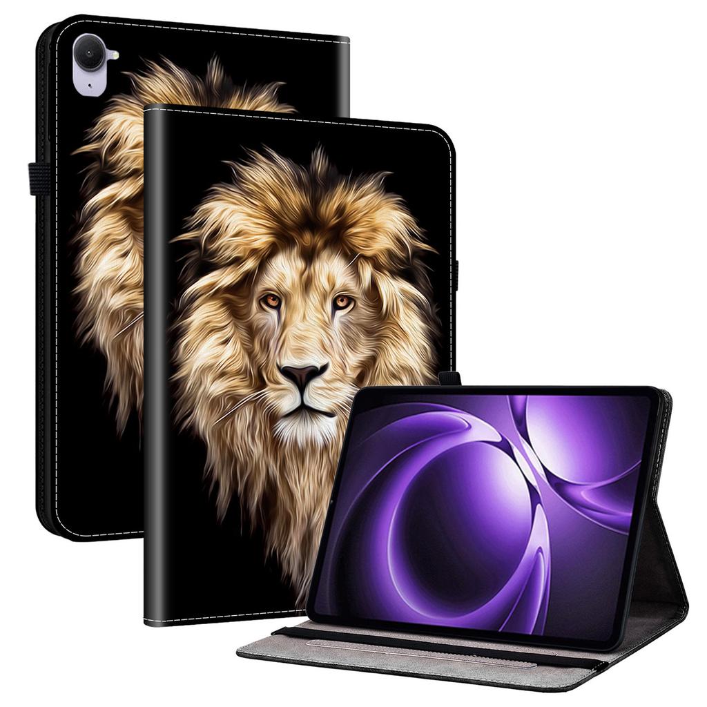 For Xiaomi Redmi K Pad Leather Case Pattern Printed Stand Tablet Cover with Card Slots