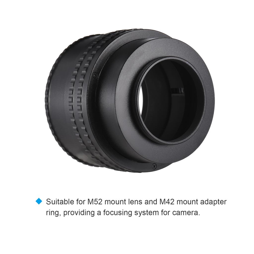 Lens Adapter for M52 M42 17 31mm Helicoid Macro Extension Tube with Aluminum Alloy Construction for Macro Photography