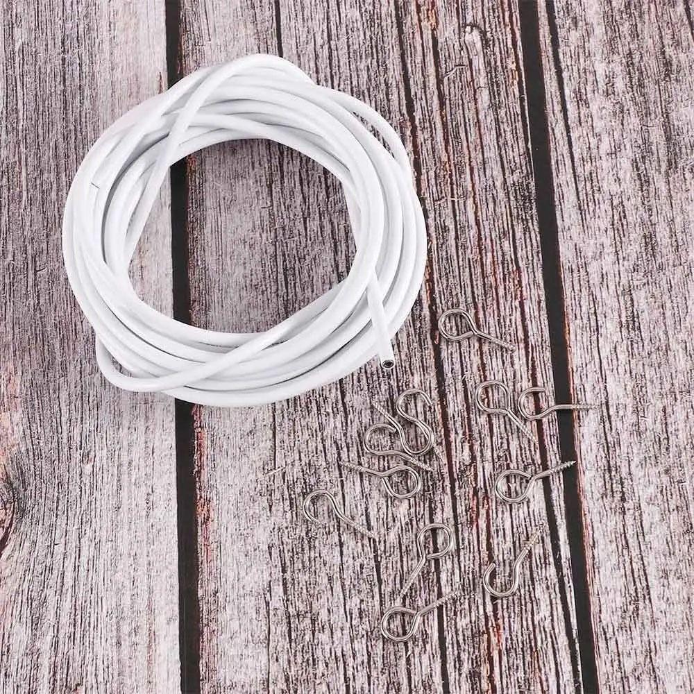 1Set PVC Steel Curtain Spring Rope 2/3/4/5 Meters Curtain Track Wire Durable Wall Hanging Line