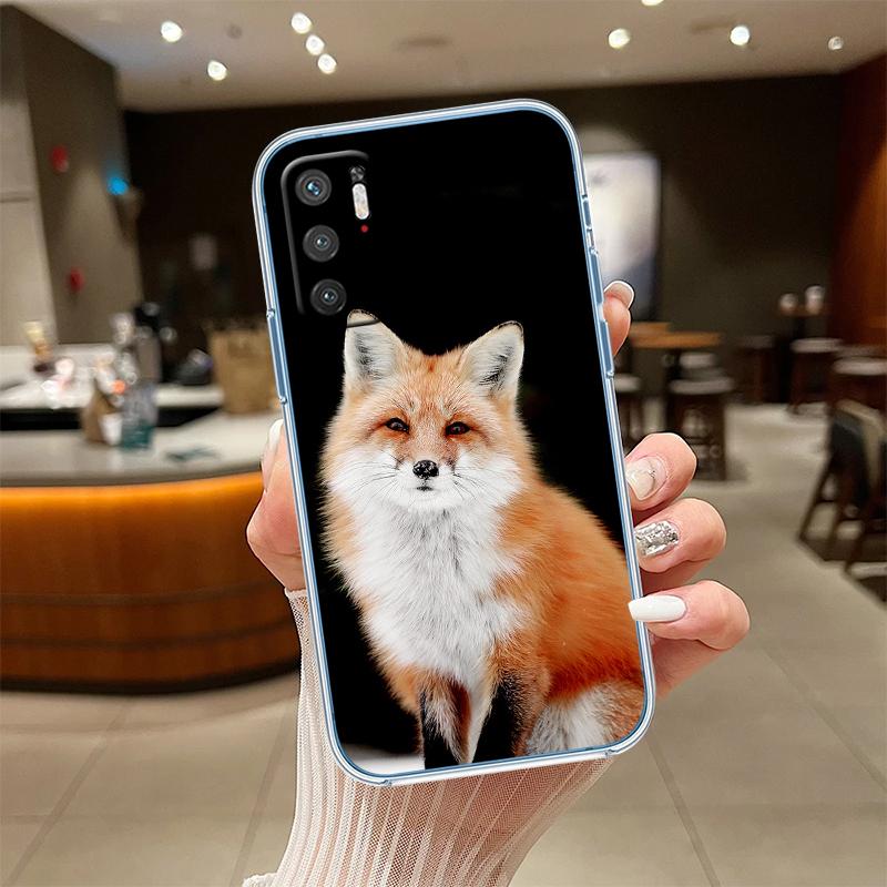 RE31 fox cute Transparent Phone Case for Samsung Galaxy A04 A04S A14 A23 A34 A54 M23 M33 M52 M53
