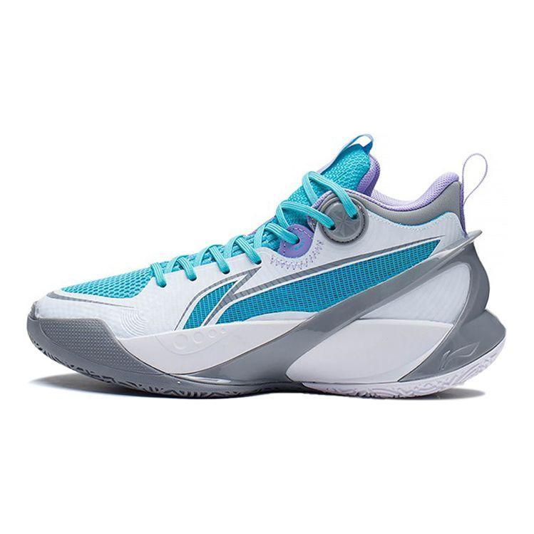 Баскетбольные кроссовки Li Ning Sonic 10 V1 Youth Детские кроссовки Белые Серые Синие YKBS022-1