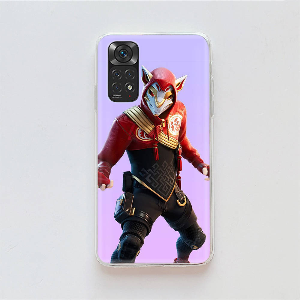 Чехол для игры Fortnite RT88 для Samsung A04 A14 A23 A34 A54 M23 M33 M52 M53 Realme 10 9 C30S C35 C55 VIVO Y02S Y21 Y33S Y51 X80 Pro Прозрачный чехол