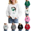 Kids' Fashion Loose-Fit Casual Long-Sleeve Christmas Print Oversized Crewneck Sweatshirt