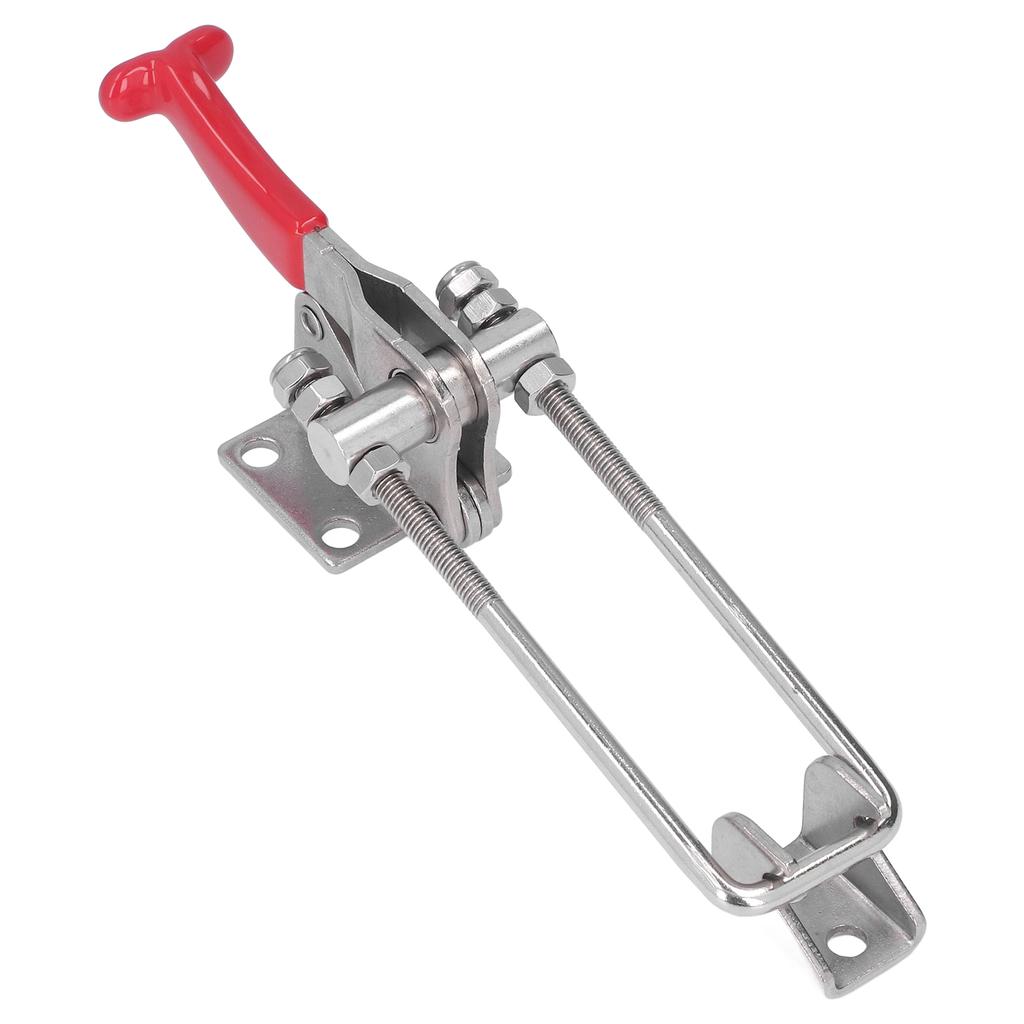 Регулируемый зажим с усилием зажима 318 кг. Защелка зажима из нержавеющей стали. Быстросъемный рычаг.