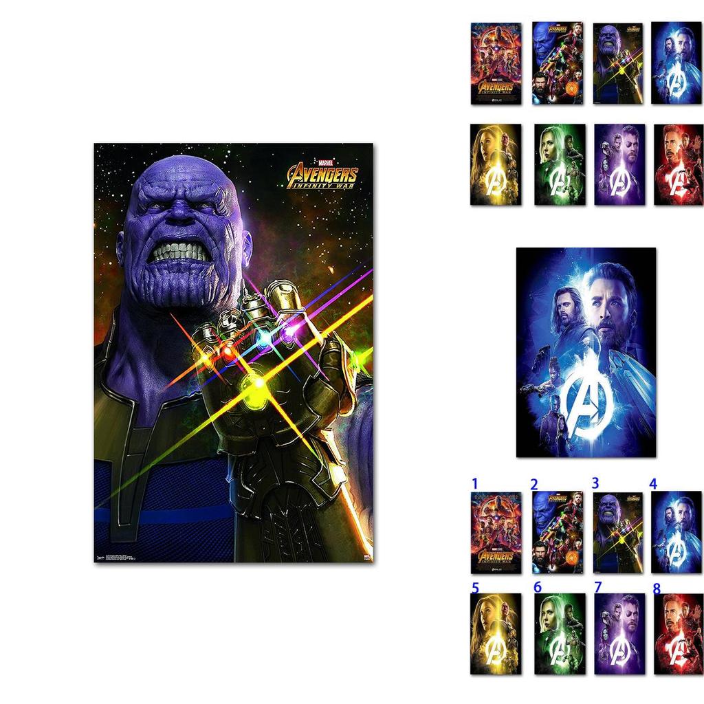 Роскошный плакат героя Marvel из шелковой ткани для декора спальни и кабинета