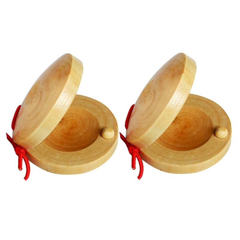 Wood Music Instrument Castanets Eggs Shakers Orff Percussion Instruments Children Entertainment Toy for Classroom