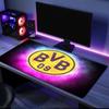 Коврик для мыши футбольного клуба Bvb 09, резиновая основа, коврик для стола для киберспорта, коврик для мыши для геймеров и офисного использования, игровой стол, легко моющийся коврик