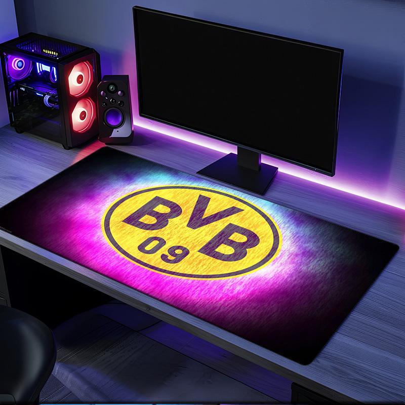 Коврик для мыши футбольного клуба Bvb 09, резиновая основа, коврик для стола для киберспорта, коврик для мыши для геймеров и офисного использования, игровой стол, легко моющийся коврик