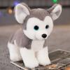 Реалистичные плюшевые игрушки-кошки и собаки для детей и взрослых, мягкие набивные животные, декоративные фигурки 22 см, наполнитель: ПП хлопок