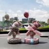 Милый медведь с инкрустацией бриллиантами на одной лапе, автомобильный ароматерапевтический орнамент, креативный декор-ароматизатор для салона автомобиля, подарок