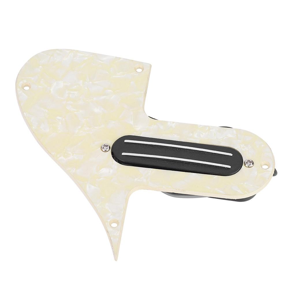 Dual Rail Mandolin Pickguard Loaded Prewired Pickup A500k B500k Potentiometer (Yellow)