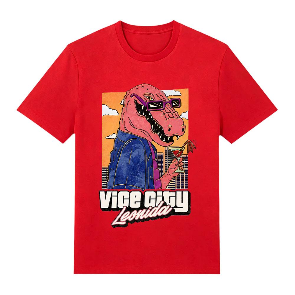 Jason ViceCity Leonida Alligator Графический Принт Футболки Летняя Мода Женские Мужские Популярные Хлопковые Футболки Горячие Игровые Фанаты Подарок Y2K Футболка